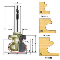 Фреза профильная "Ручка" R=6.35 R1=3.18 D=44.45x28.6x68 S=12 Z2 HW ARDEN