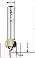 Фреза радиусная (псевдофилёнка) Z=2 D=9,5x7,94 S=8 ARDEN 209801