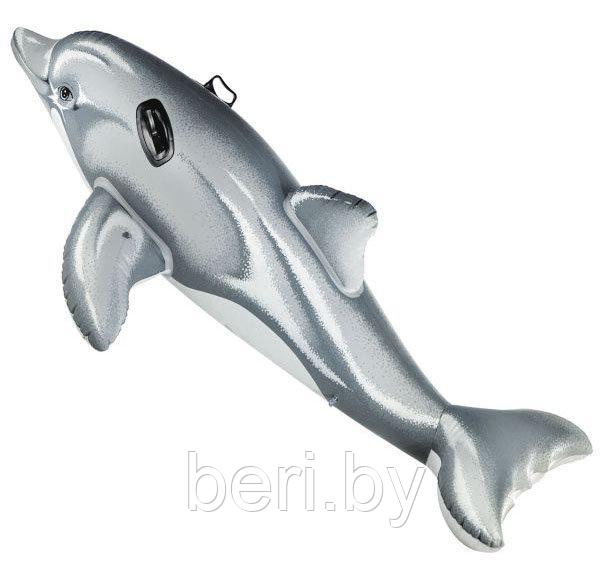 INTEX 58535NP Надувная игрушка-наездник "Дельфин" (175 х 66 см), 2 ручки, от 3 лет, интекс - фото 2 - id-p100263484