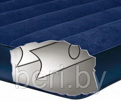 INTEX 68755 Матрас надувной "Classic Downy Bed" (203х183х22 см), двухместный, двухспальный, интекс - фото 4 - id-p100357997