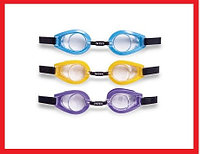INTEX 55602 Очки для плавания "Play", 3 цвета, от 8 лет,антизапотевающие стекла, интекс
