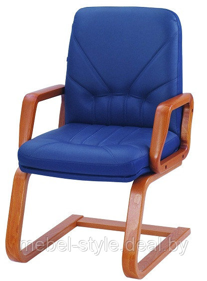 Кресло на деревянных полозьях МЕНЕДЖЕР CF дерево для конференц залов, стулья MANAGER CF Extra в ECO коже - фото 10 - id-p101241776