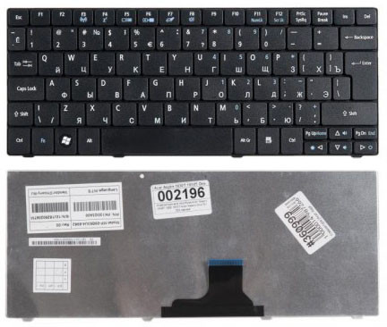 Клавиатура ноутбука ACER Aspire One 751H - фото 1 - id-p32264661