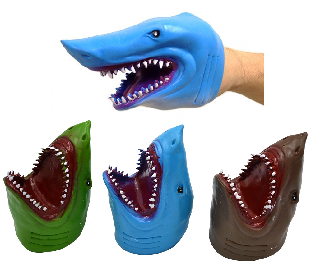 Игрушки на руку: Рукозвери "Зубастая Акула", коричневый - фото 2 - id-p101247191