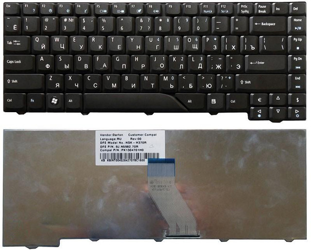 Купить клавиатуру для ноутбука Acer Aspire 4210 нетбука в Минске