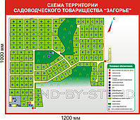 План-схема садоводческого товарищества