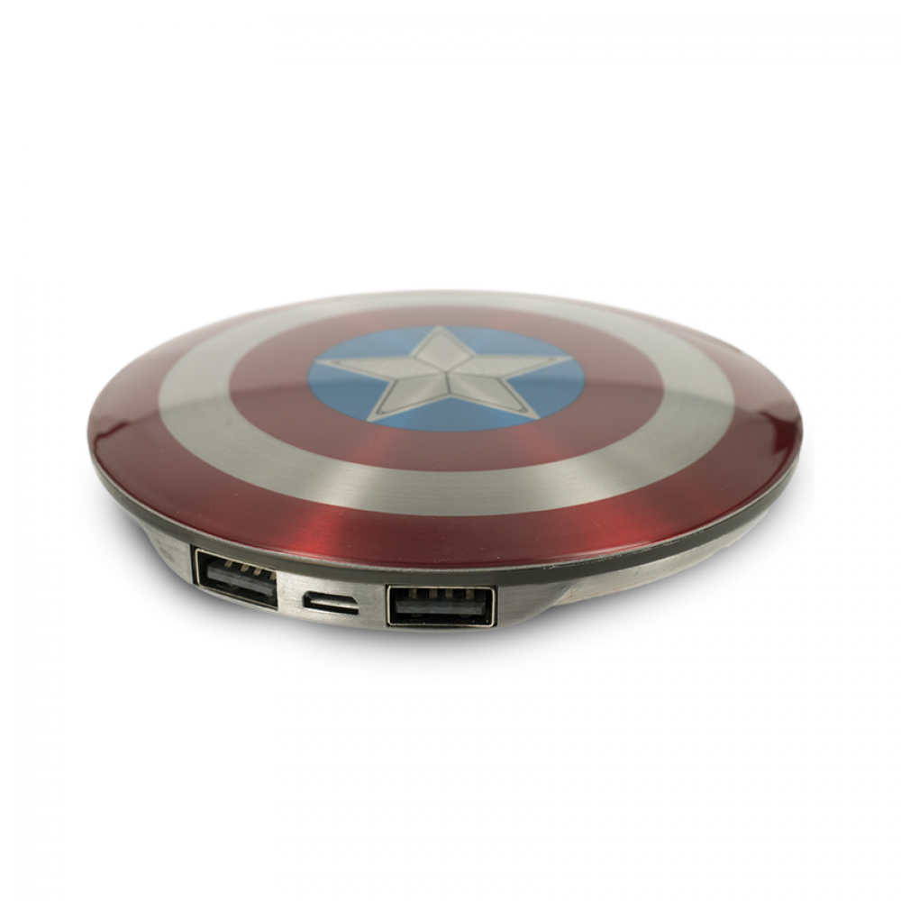 Внешний аккумулятор Power Bank Marvel Avengers 6800 mAh Captain America - фото 3 - id-p101251475