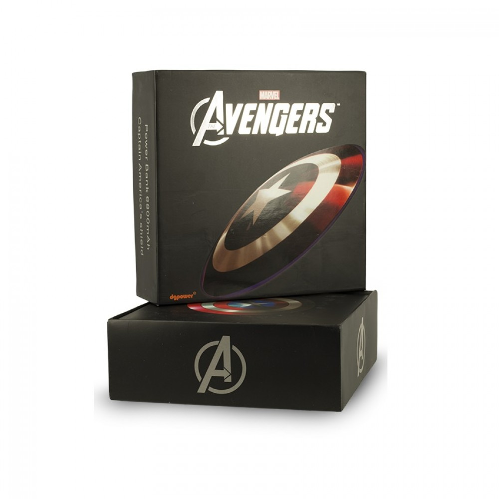 Внешний аккумулятор Power Bank Marvel Avengers 6800 mAh Captain America - фото 4 - id-p101251475