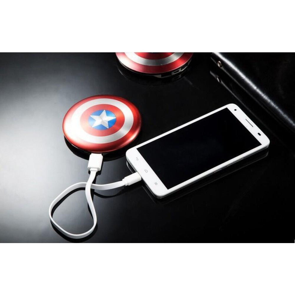 Внешний аккумулятор Power Bank Marvel Avengers 6800 mAh Captain America - фото 5 - id-p101251475