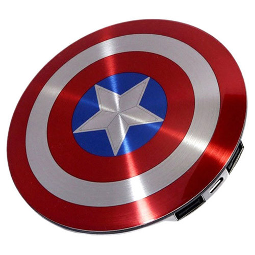 Внешний аккумулятор Power Bank Marvel Avengers 6800 mAh Captain America - фото 7 - id-p101251475