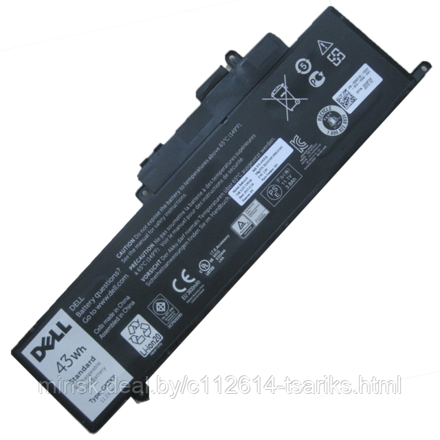 Аккумулятор для Dell Inspiron 11, 13, GK5KY, 04K8YH, 43Wh, 11.1V - фото 2 - id-p101235226