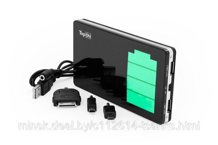 Внешний аккумулятор TopON TOP-DUOS 10000mAh (37Wh), 2 USB - фото 1 - id-p101238502