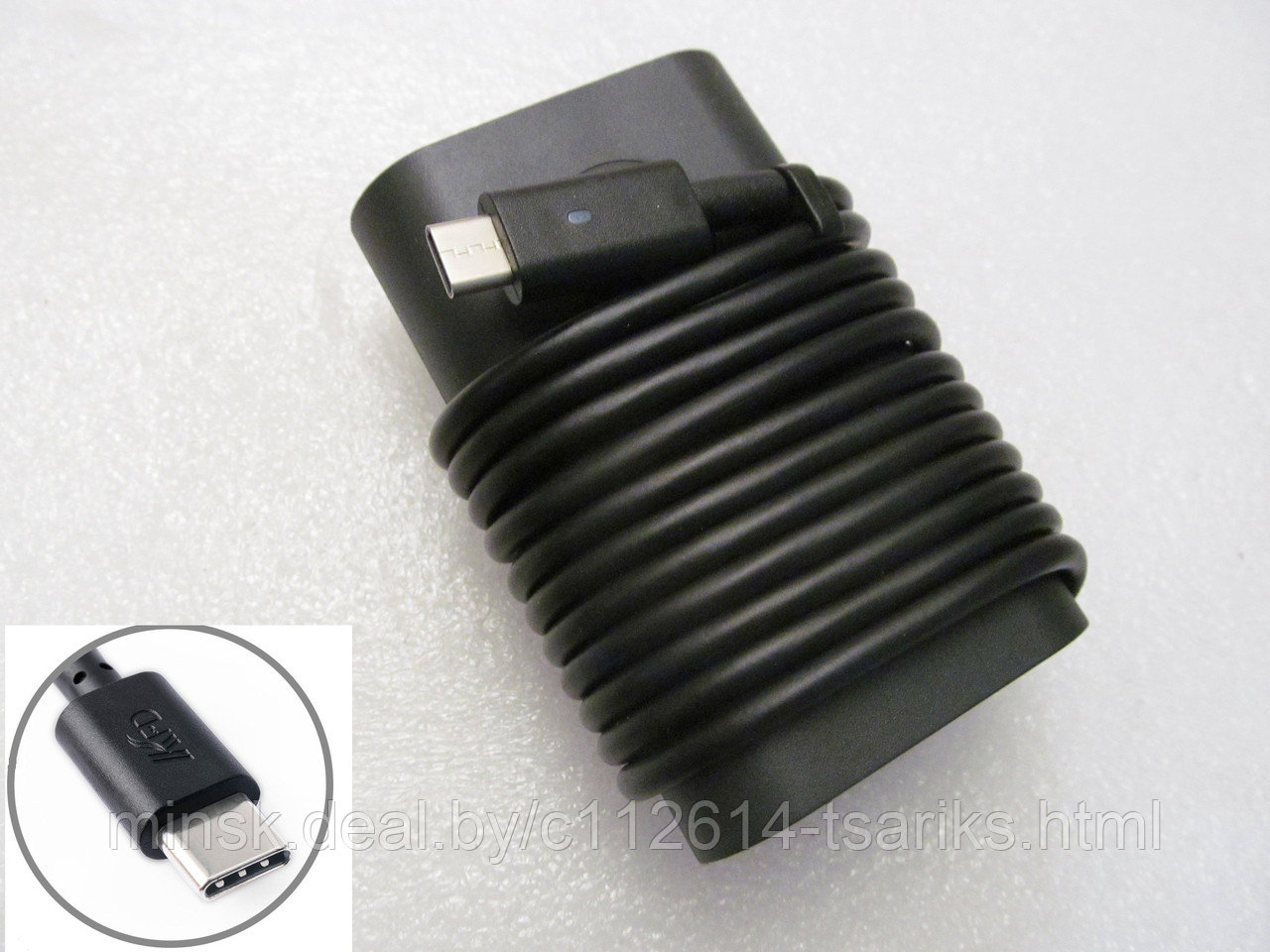 Блок питания (зарядное) Dell 20V/2.25A, 5V/2A, USB Type-C, 45W, без сетевого кабеля - фото 1 - id-p101240677