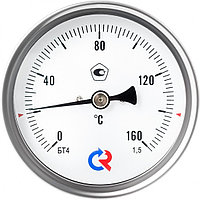 Термометр биметаллический БТ-41.211(-40-60С)G1/2.100.1,5 осевой d=80мм