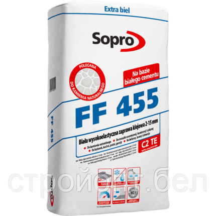 Эластичный клей для плитки Sopro FF 455, 25 кг, Польша, фото 2