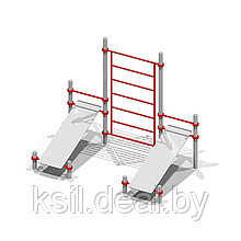 Комплекс из 2 скамеек для пресса и шведской стенки арт. 006462
