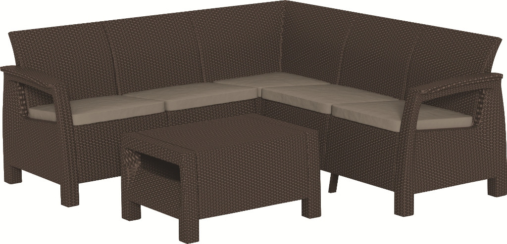 Комплект мебели Corfu Relax Set (Корфу Релакс), коричневый