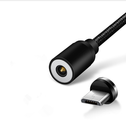 Кабель магнитный Micro USB Led 1 м Black (для зарядки) - фото 2 - id-p101268906