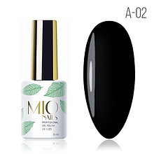 Гель-лак MIO nails, A-02 Черная жемчужина, 8 мл