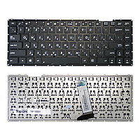 Клавиатура для ноутбука Asus X451, A450, D451, F450, X452, X453 Series. Плоский Enter. Черная, без рамки. PN:
