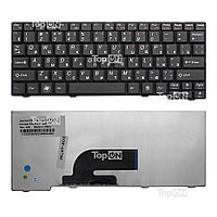 Клавиатура для ноутбука Lenovo IdeaPad S10-2, S10-3C Series. Плоский Enter. Черная, без рамки. PN: 25-008466,