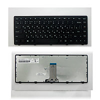 Клавиатура для ноутбука Lenovo IdeaPad Flex 14 Series. Плоский Enter. Черная, с черной рамкой. PN: 25213957,