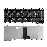 Клавиатура для ноутбука Toshiba Satellite C600, C640, C645, L600, L630 Series. Плоский Enter. Черная, без