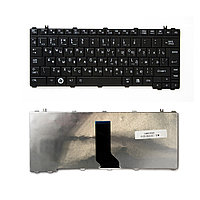 Клавиатура для ноутбука Toshiba Satellite A600, T130, T135, U400, U405, U500 Series. Г-образный Enter. Черная,