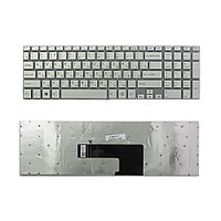 Клавиатура для ноутбука Sony Vaio FIT15, SVF15,1 SVF152 Series. Плоский Enter. Серебристая, без рамки. PN:
