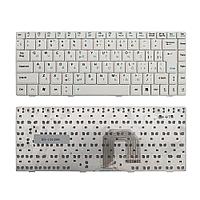 Клавиатура для ноутбука Asus U3, U6, F9, F6, F6A Series. Г-образный Enter. Белая, без рамки. PN: K030462Q1,