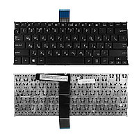 Клавиатура для ноутбука Asus X200CA, X200, X200L, X200LA, X200M, X200MA Series. Плоский Enter. Черная, без
