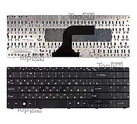 Клавиатура для ноутбука Packard Bell EasyNote ST85, ST86, MT85, TN65 Series. Плоский Enter. Черная, без рамки.