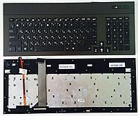 Клавиатура Asus G74 черная, с рамкой, с подсветкой