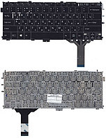 Клавиатура ноутбука Sony Vaio SVP13 черная, без рамки, под подсветк