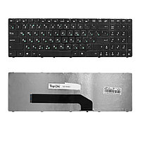 Клавиатура для ноутбука Asus F52, K50, K51, K61, K70, X5, X70 Series. Плоский Enter. Черная, с черной рамкой.