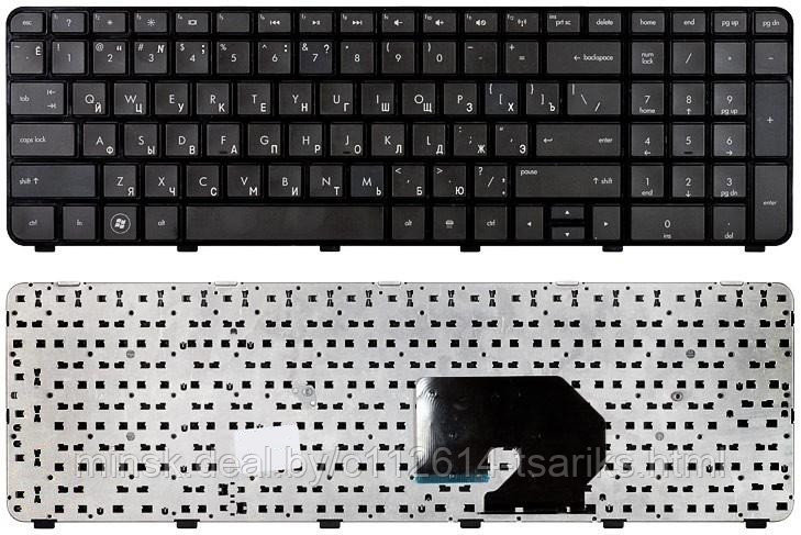 Клавиатура для ноутбука HP Pavilion DV7-6000 черная, с рамкой - фото 1 - id-p101236561