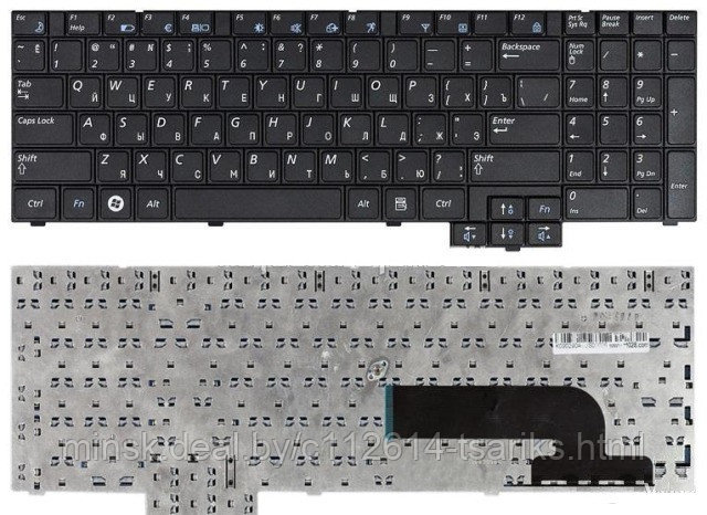 Клавиатура для ноутбука Samsung X520 Series. PN: V106360BS1, CNBA5902582ABIL9062, BA59-02582A - фото 1 - id-p101236590