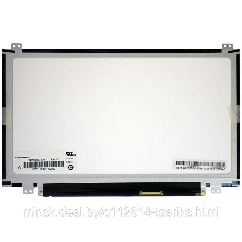 Матрица для ноутбука 11.6", 1366x768, LED, 40 pins, SLIM, уши вверх/вниз, Глянцевая, N116BGE-L41 - фото 1 - id-p101235217