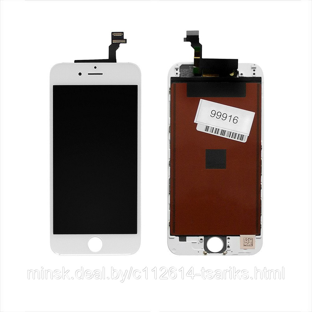 Дисплей, матрица и тачскрин для смартфона Apple iPhone 6, 4,7" 1334x750, A+. Белый. - фото 1 - id-p101235115