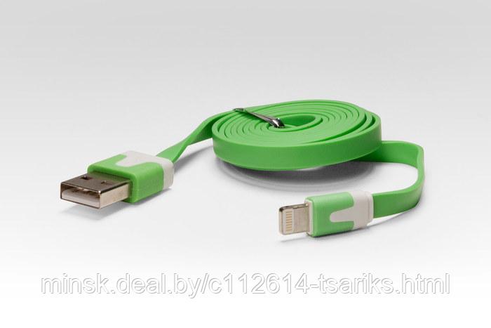 Кабель цветной Lightning для подключения к USB Apple iPhone X, iPhone 8 Plus, iPhone 7 Plus, iPhone 6 Plus, - фото 1 - id-p101237939