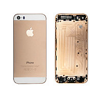 Задняя панель, корпус для смартфона Apple iPhone 5S, A+. Золотая.