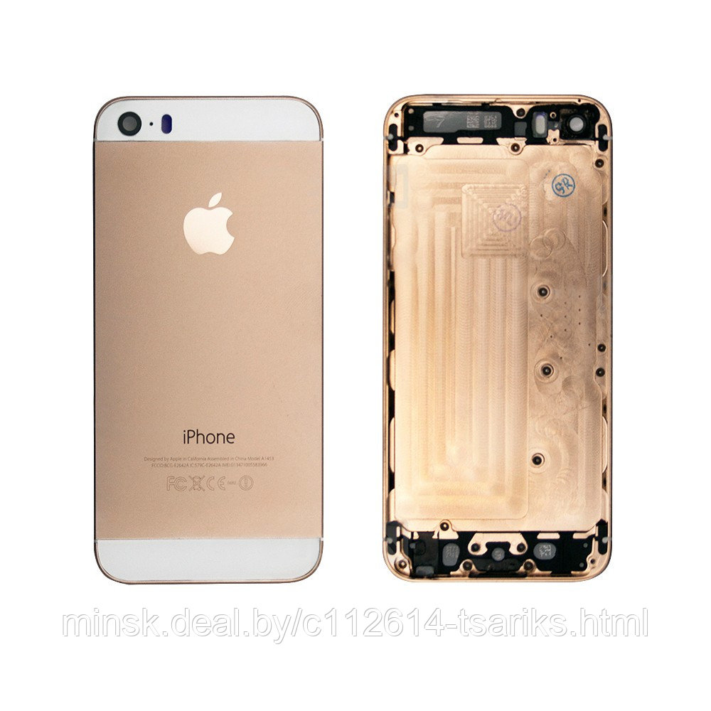 Задняя панель, корпус для смартфона Apple iPhone 5S, A+. Золотая. - фото 1 - id-p101238927