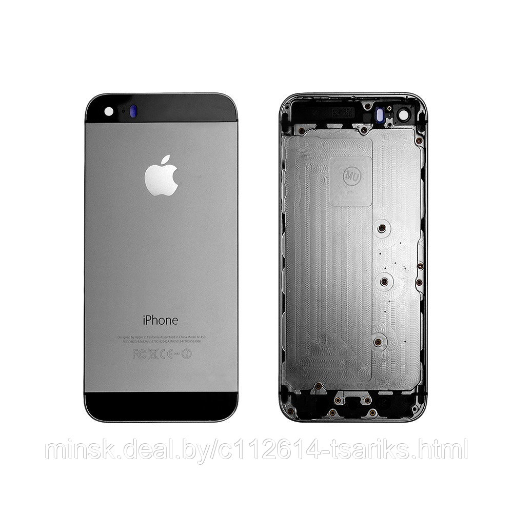 Задняя панель, корпус для смартфона Apple iPhone 5S, A+, Черная. - фото 1 - id-p101238929