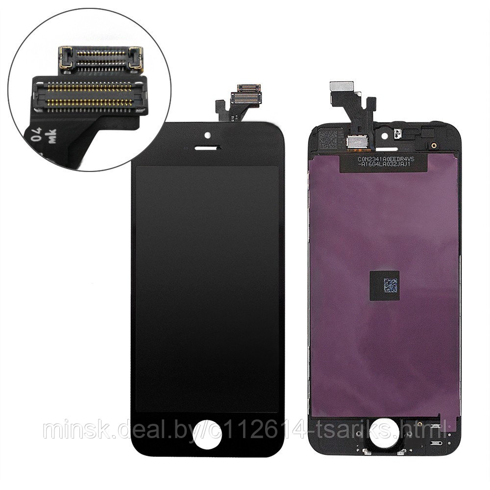 Дисплей, матрица и тачскрин для смартфона Apple iPhone 5, 4" 640x1136, A+. Черный. - фото 1 - id-p101238101