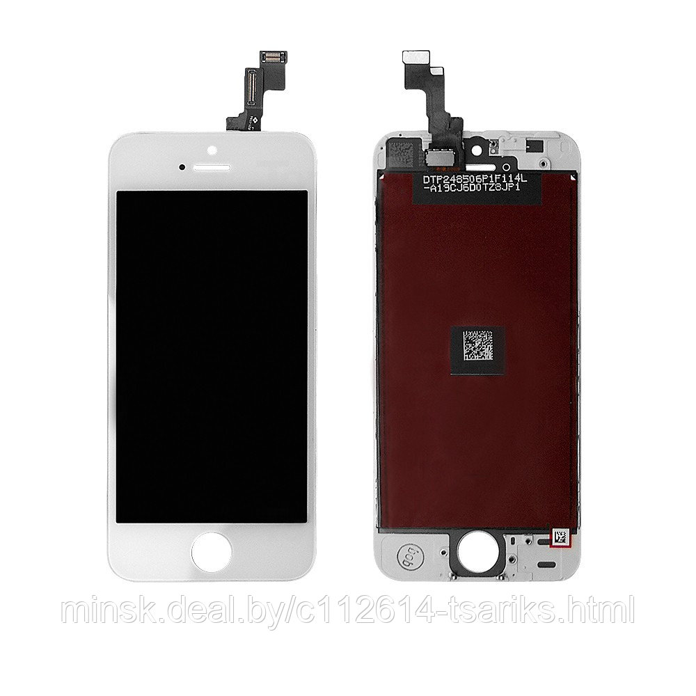 Дисплей, матрица и тачскрин для смартфона Apple iPhone 5S, SE. 4" 640x1136, A+. Белый. - фото 1 - id-p101238938
