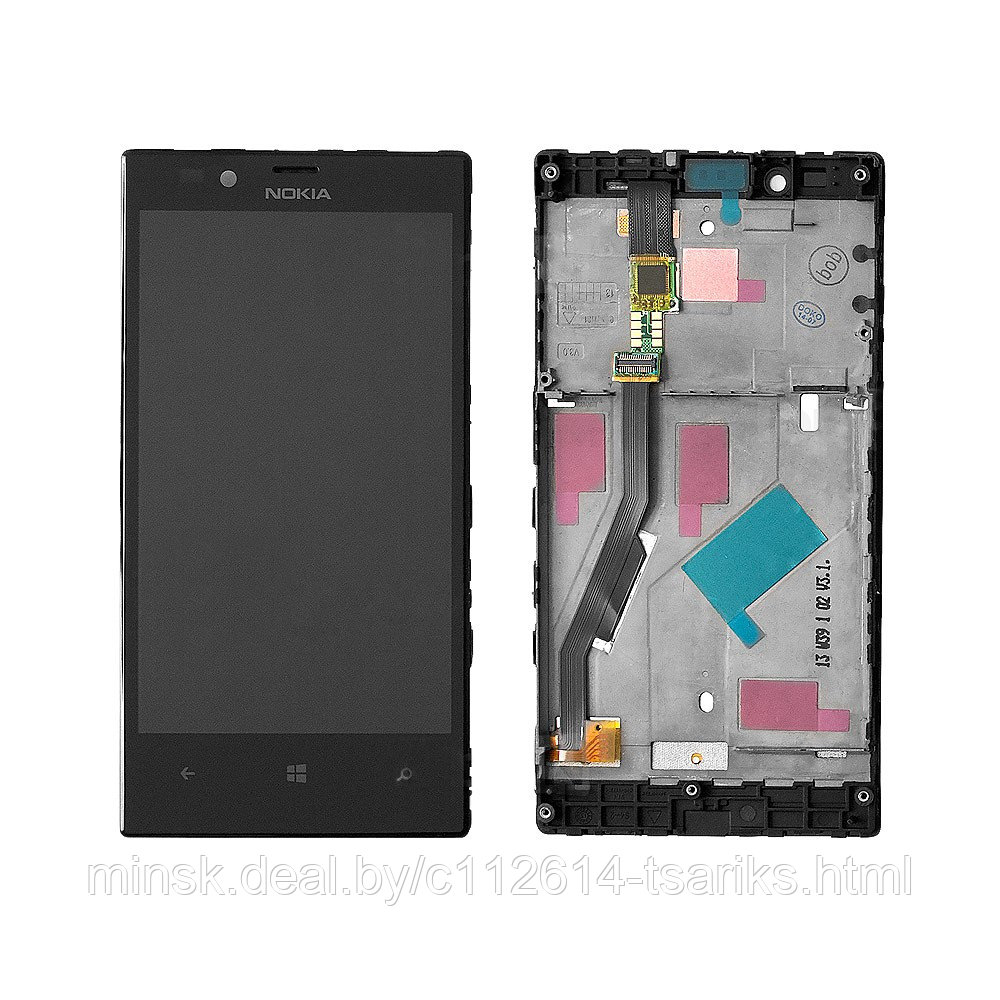 Дисплей, матрица и тачскрин для смартфона Nokia Lumia 720, 4.3" 480x800, A+. Черный. - фото 1 - id-p101237837
