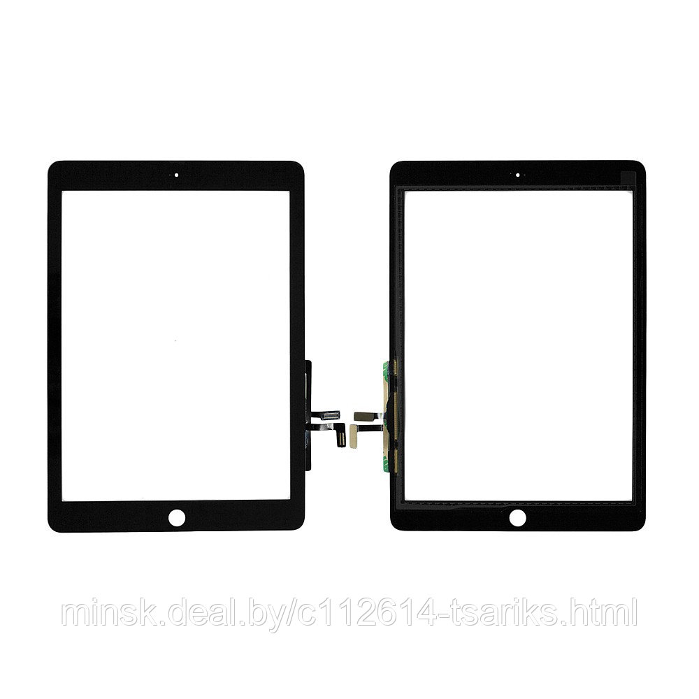 Сенсорное стекло, тачскрин для планшета Apple iPad 5, iPad Air, 9.7" 2048x1536 A+. Черный. - фото 1 - id-p101239013
