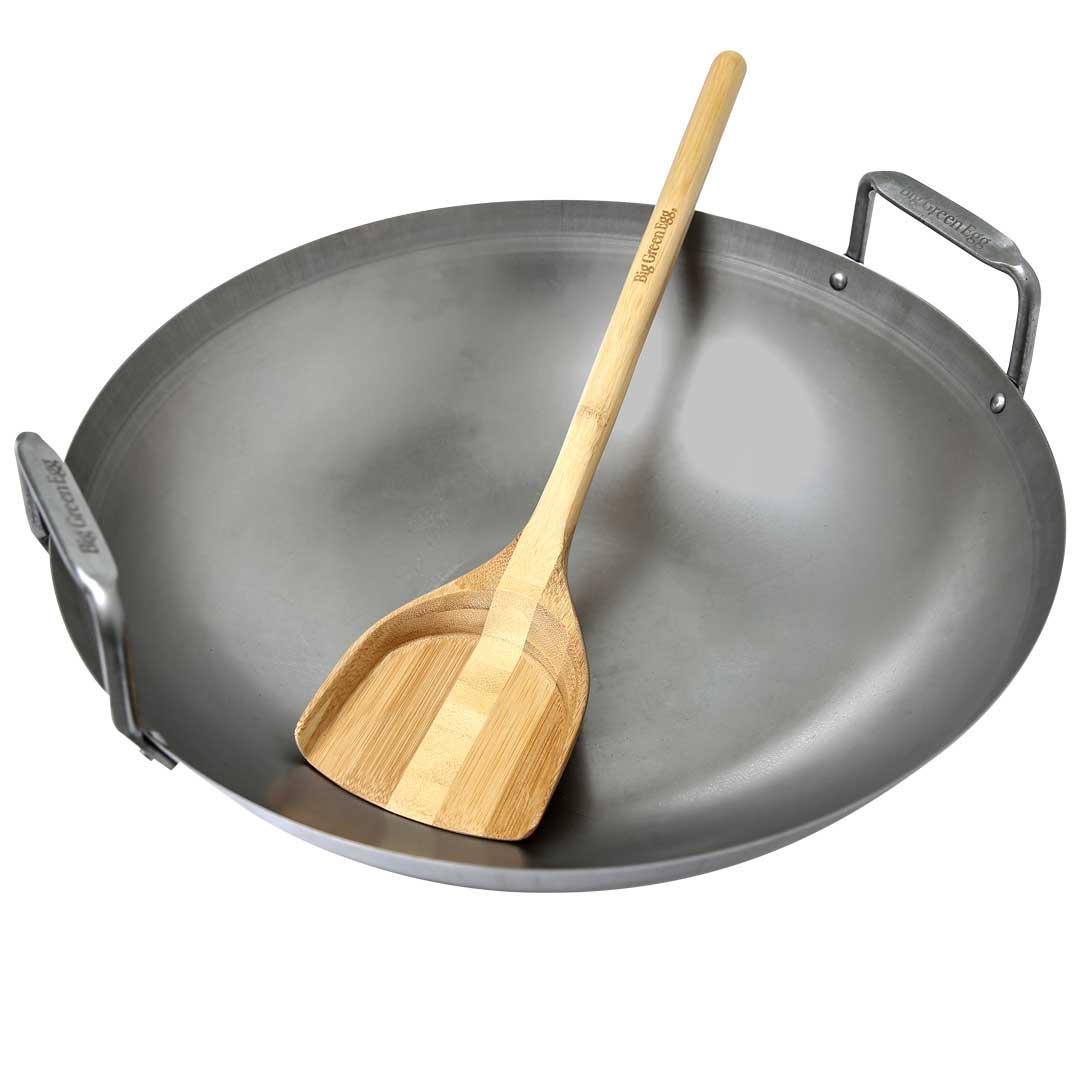 Сковорода вок из карбона в комплекте с лопаткой из бамбука (GRILL WOK - фото 1 - id-p101332936