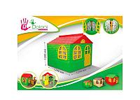 Детский пластиковый домик со шторками ТМ "Долони"