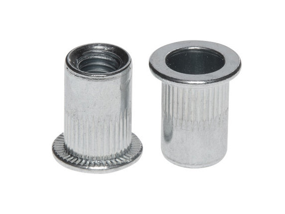 Заклепка резьбовая М10 цилиндрический бортик, цинк (100 шт в карт. уп.) STARFIX, фото 2